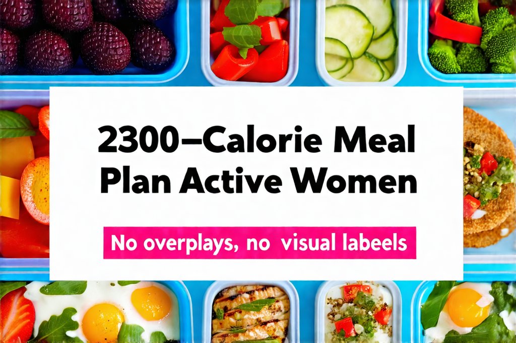 2300-Calorie Meal Plan for Active Women