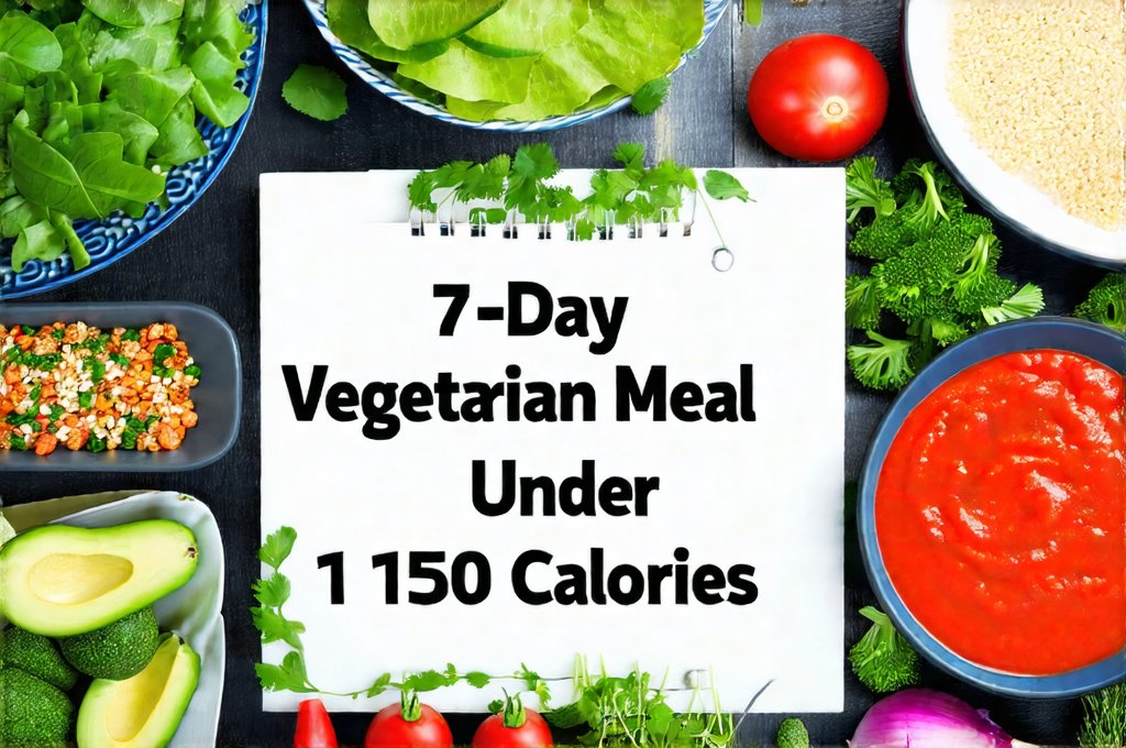 7-Day Vegetarian Meal Plan Under 1500 Calories