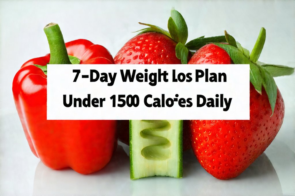 7-Day Weight Loss Plan Under 1500 Calories Daily