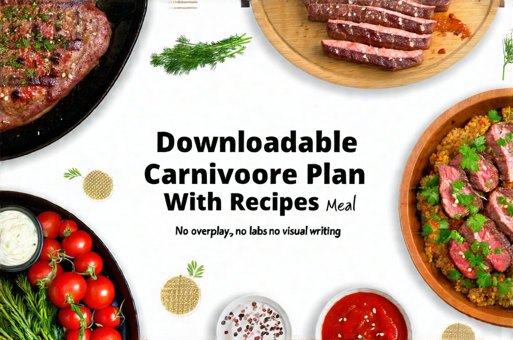 Downloadable Carnivore Meal Plan With Recipes