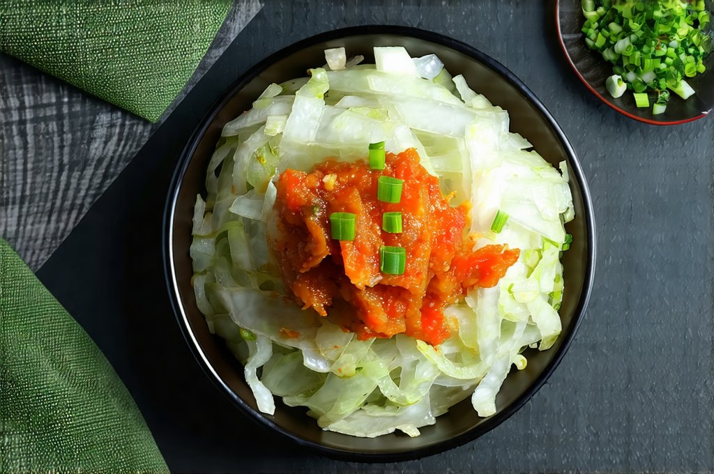 Fermented Vegan Plan With Sauerkraut and Kimchi