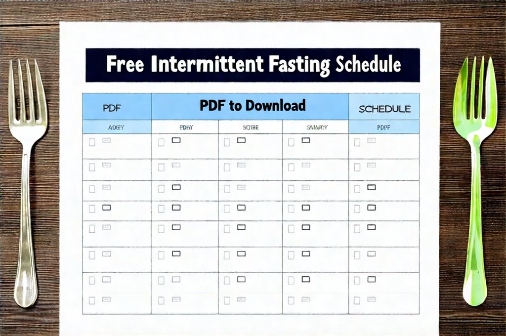 Free Intermittent Fasting Schedule PDF to Download