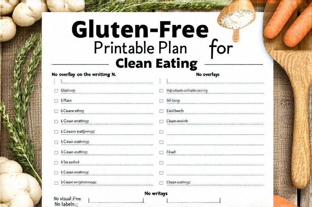 Gluten-Free Printable Plan for Clean Eating