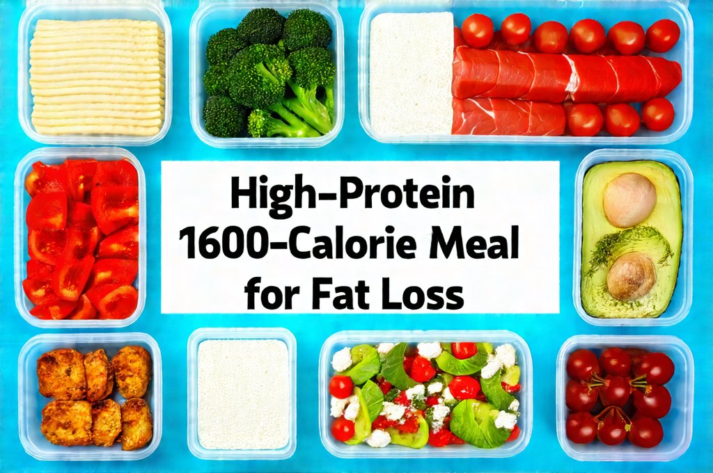 High-Protein 1600-Calorie Meal Plan for Fat Loss