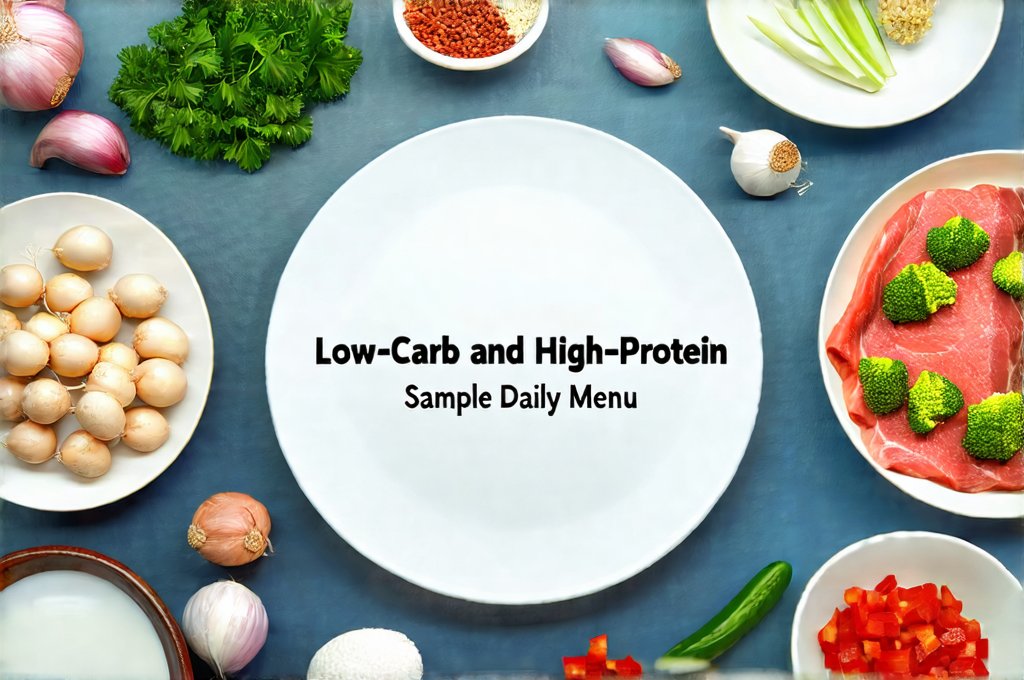 Low-Carb and High-Protein: Sample Daily Menu