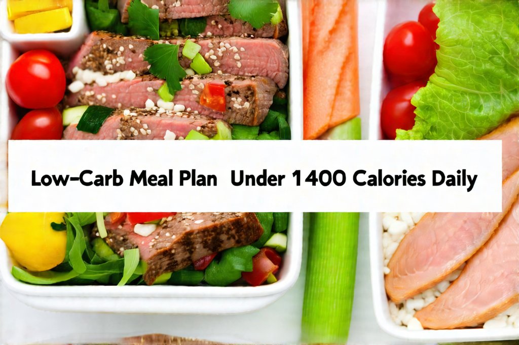 Low-Carb Meal Plan Under 1400 Calories Daily