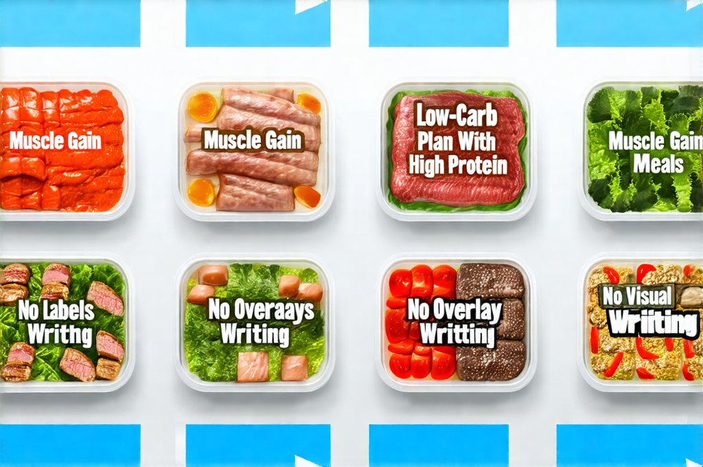 Low-Carb Muscle Gain Plan With High Protein Meals