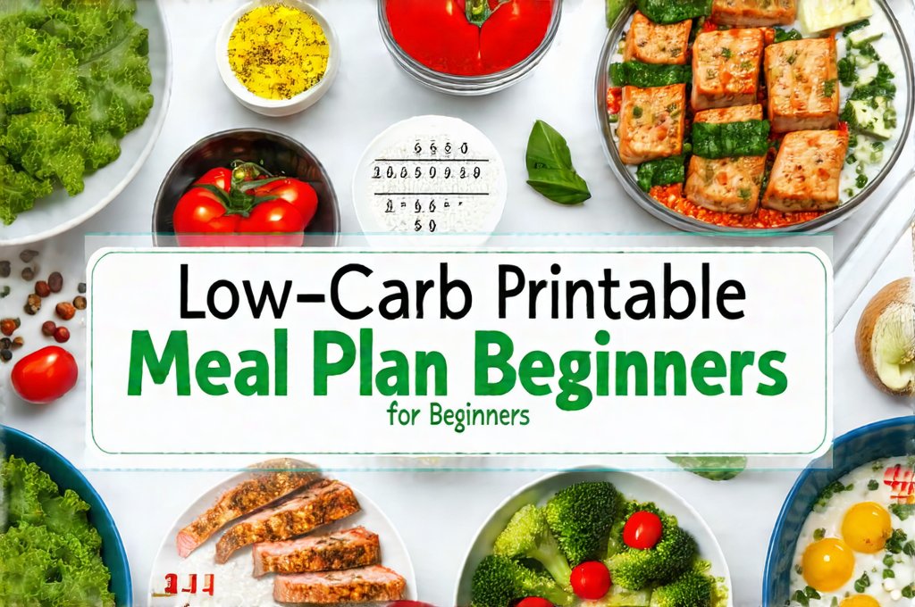 Low-Carb Printable Meal Plan for Beginners