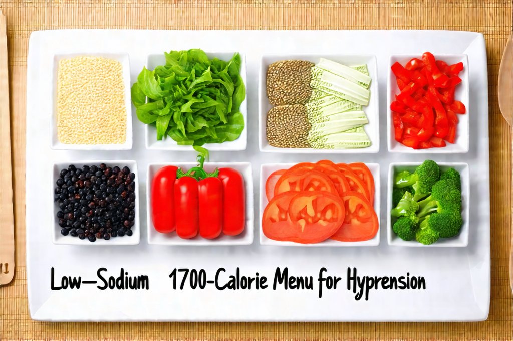 Low-Sodium 1700-Calorie Menu for Hypertension