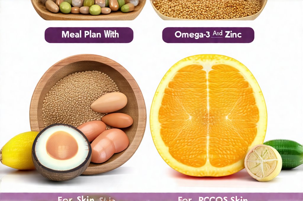 Meal Plan With Omega-3 And Zinc For PCOS Skin
