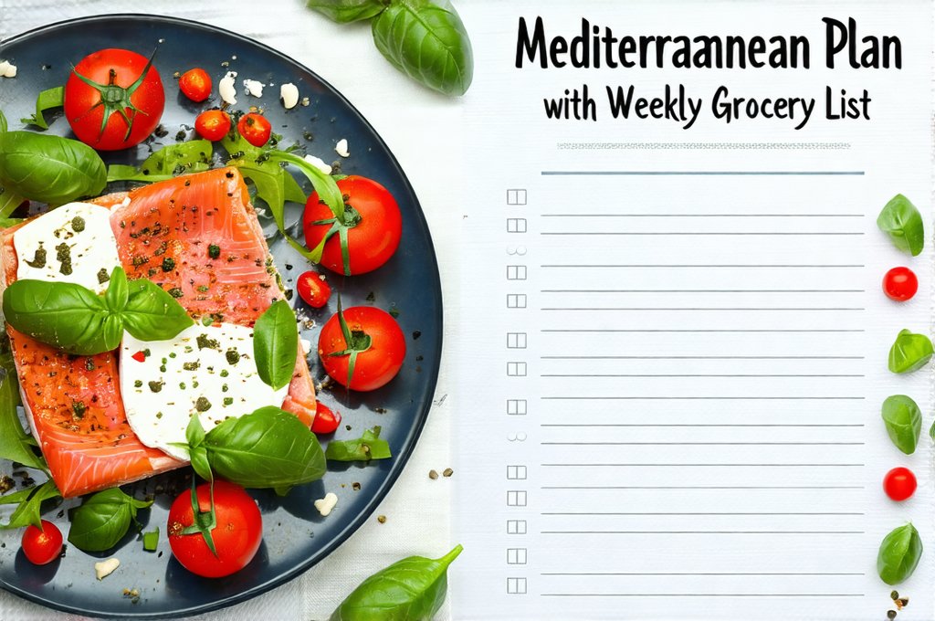Mediterranean Diet Plan with Weekly Grocery List