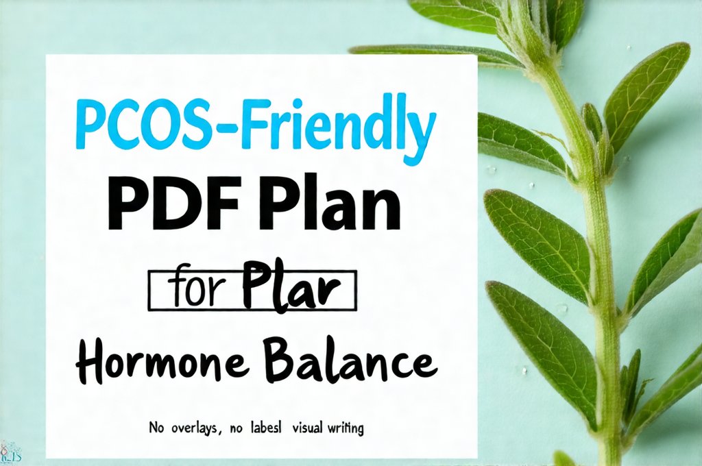 PCOS-Friendly PDF Plan for Hormone Balance
