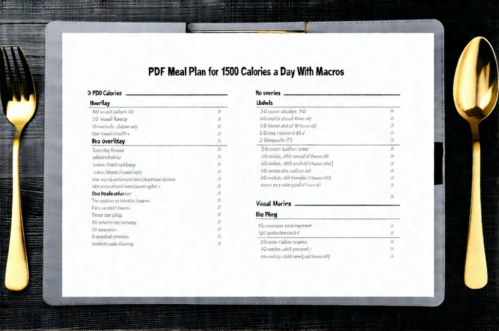 PDF Meal Plan for 1500 Calories a Day With Macros