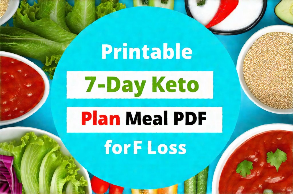 Printable 7-Day Keto Meal Plan PDF for Fat Loss
