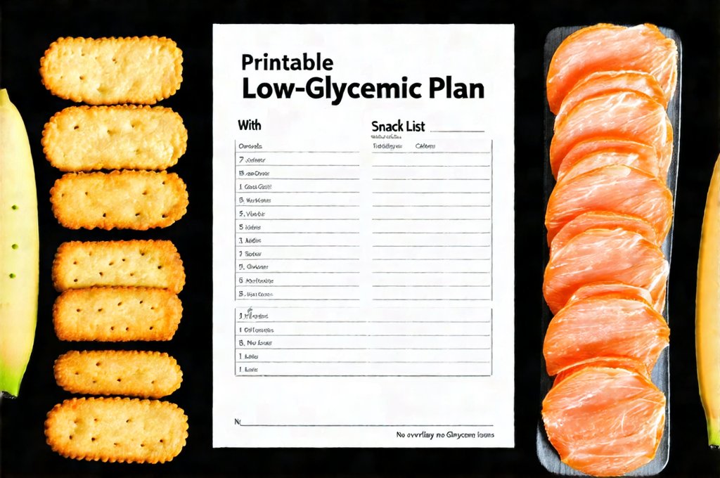 Printable Low-Glycemic Plan With Snack List