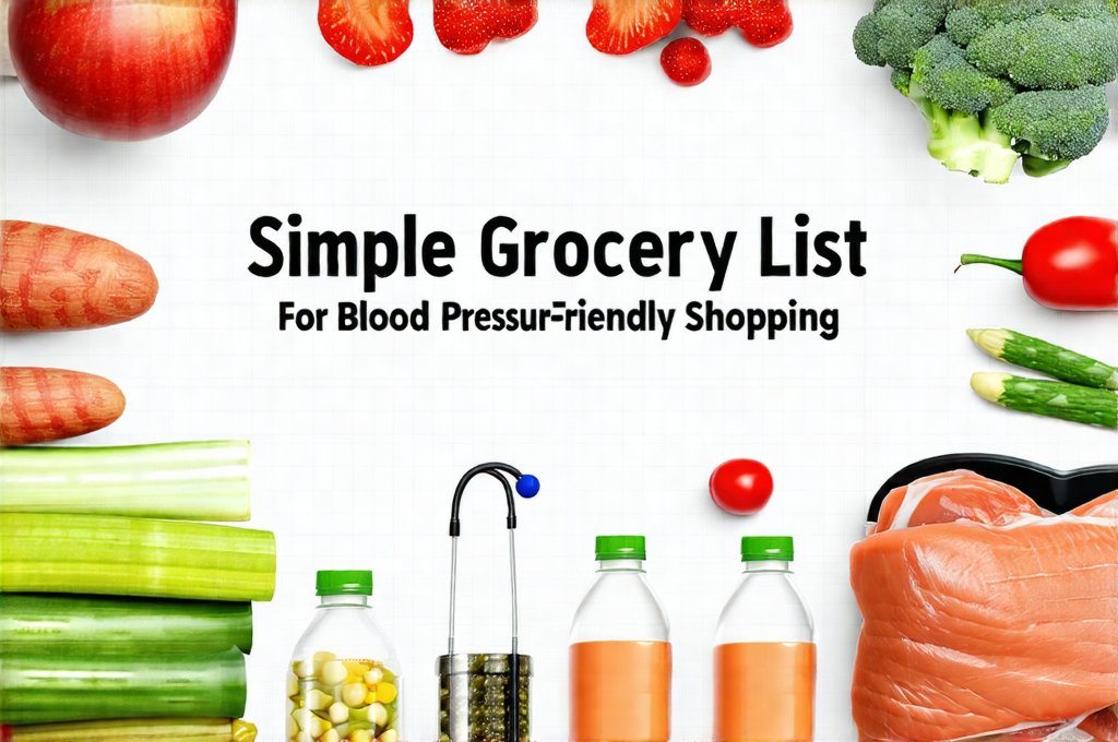 Simple Grocery List For Blood Pressure-Friendly Shopping