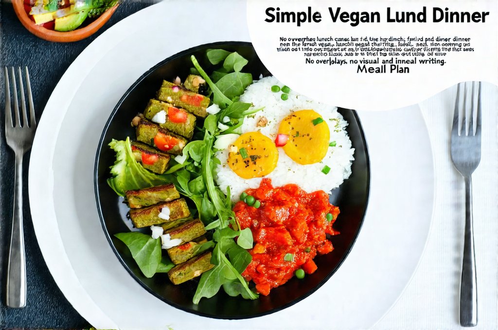 Simple Vegan Lunch and Dinner Meal Plan