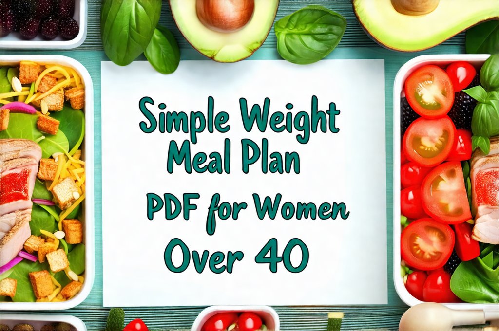 Simple Weight Loss Meal Plan PDF for Women Over 40
