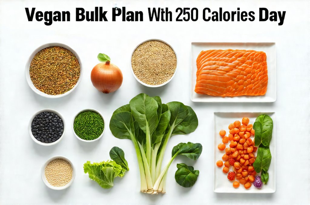 Vegan Bulk Plan With 2500 Calories Per Day