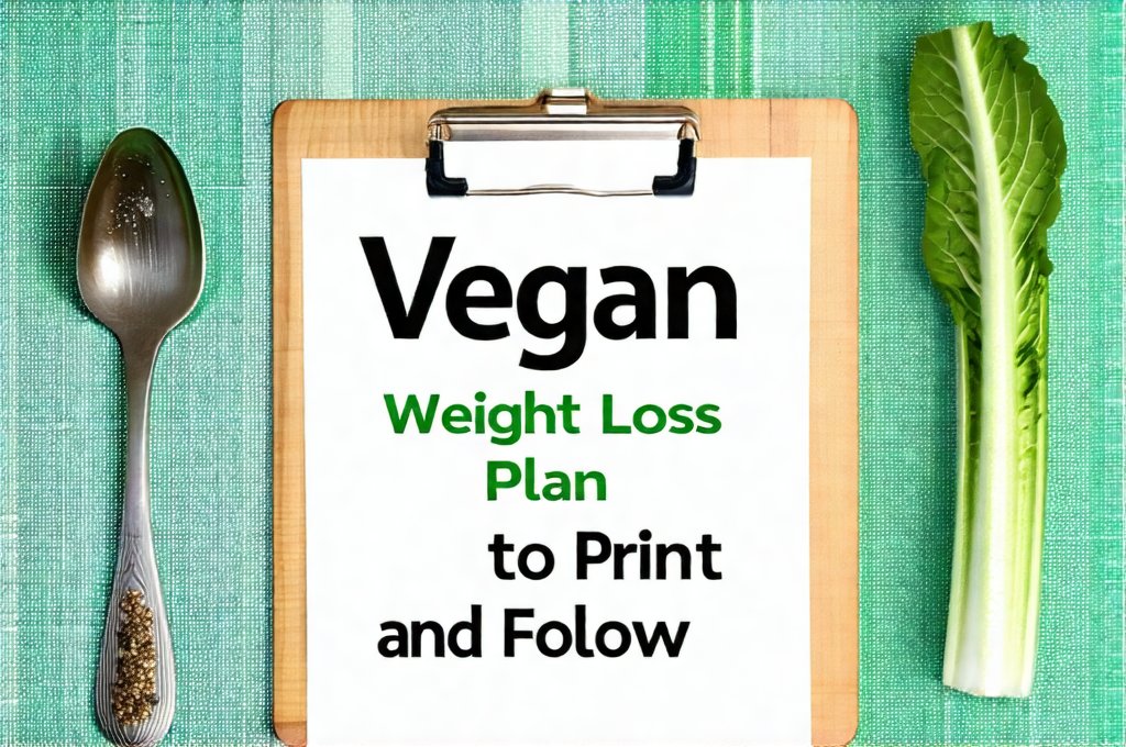 Vegan Weight Loss Plan to Print and Follow