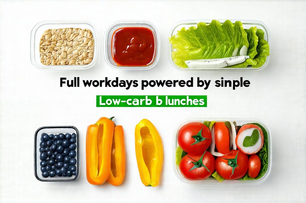 Full workdays powered by simple low-carb lunches