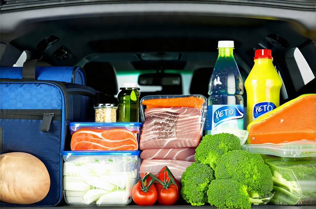 Keto stuff I always pack before a road trip