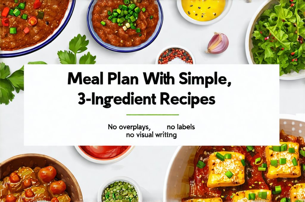 Meal Plan With Simple, 3-Ingredient Recipes