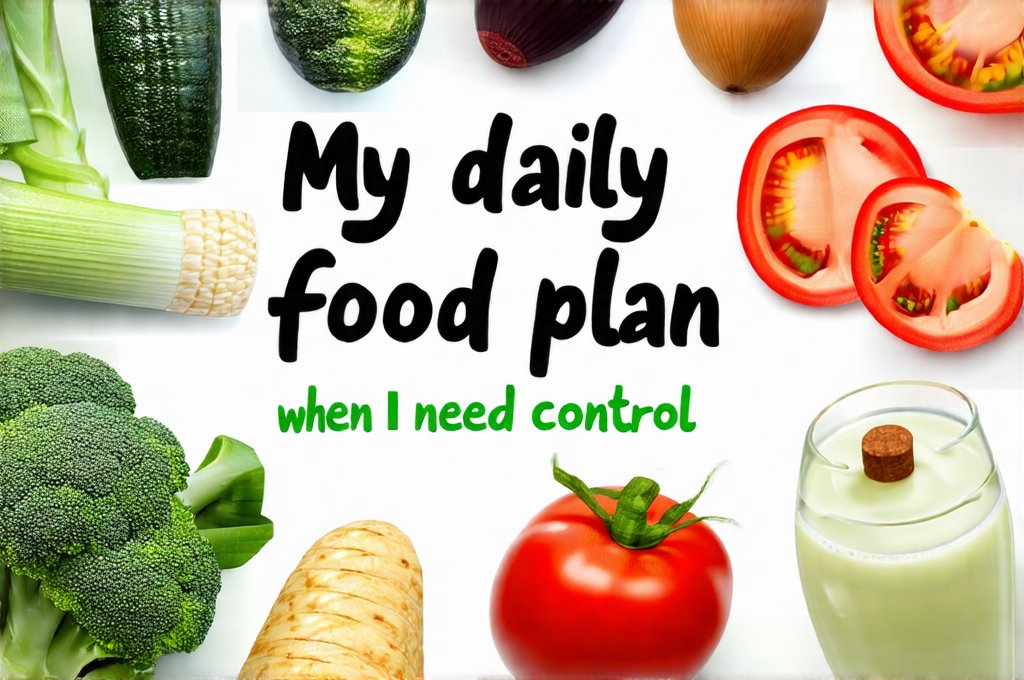 My daily food plan when I need full control