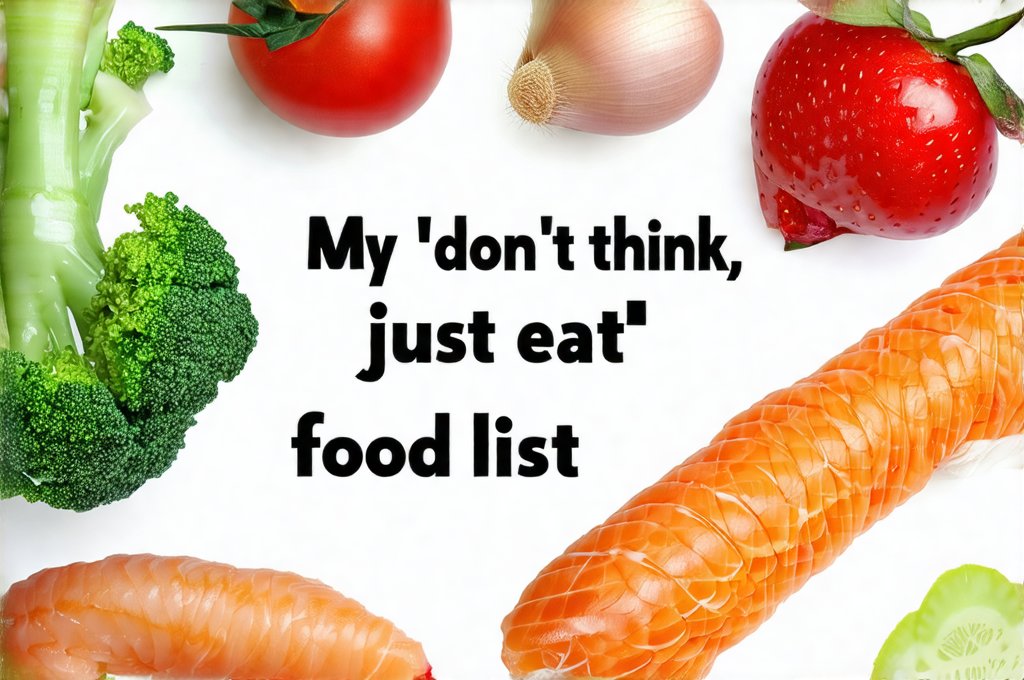 My ‘don’t think, just eat’ food list