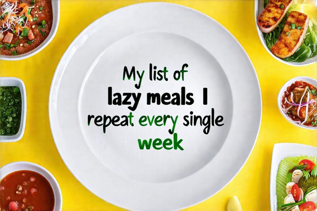 My list of lazy meals I repeat every single week