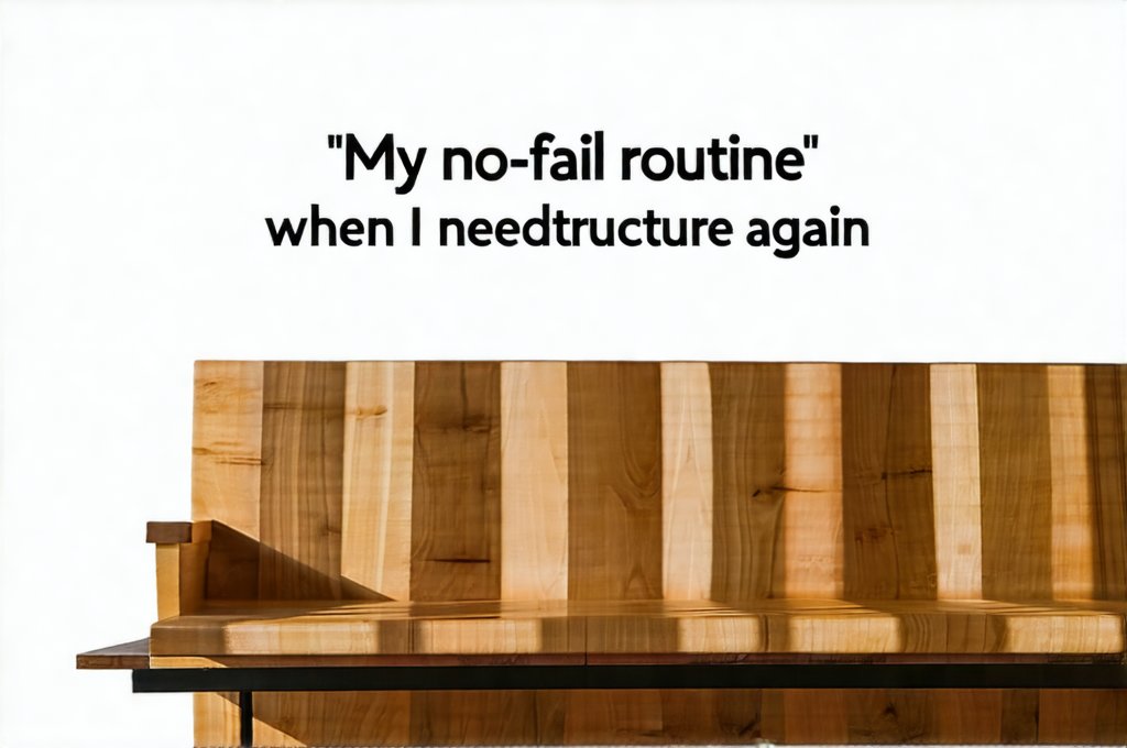 My no-fail routine when I need structure again