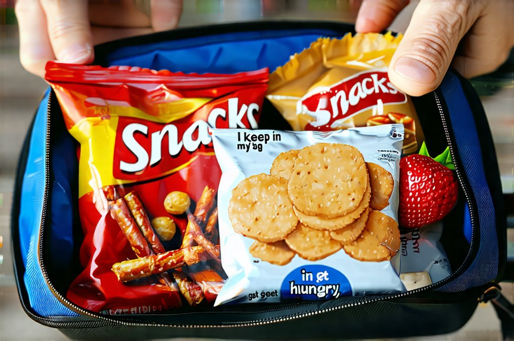 Snacks I keep in my bag just in case I get hungry