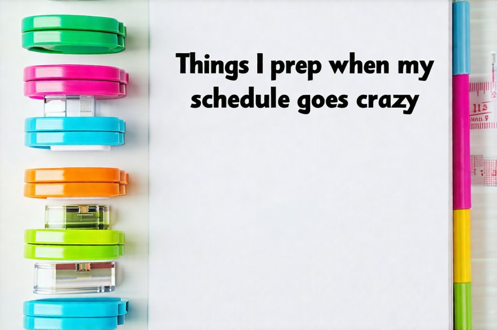 Things I prep when my schedule goes crazy
