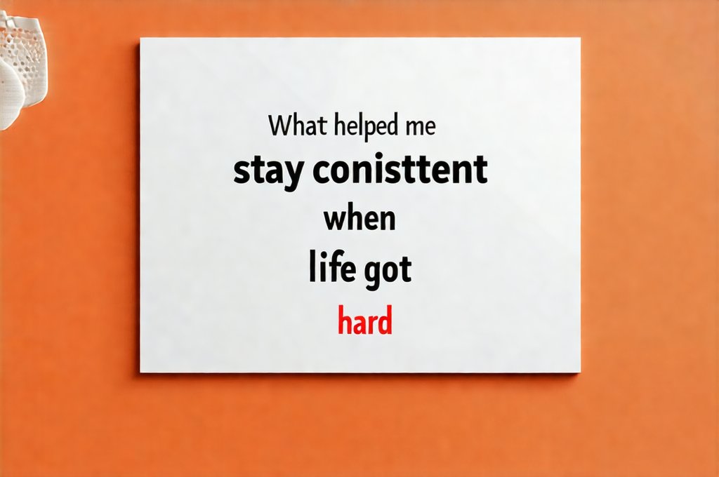 What helped me stay consistent when life got hard