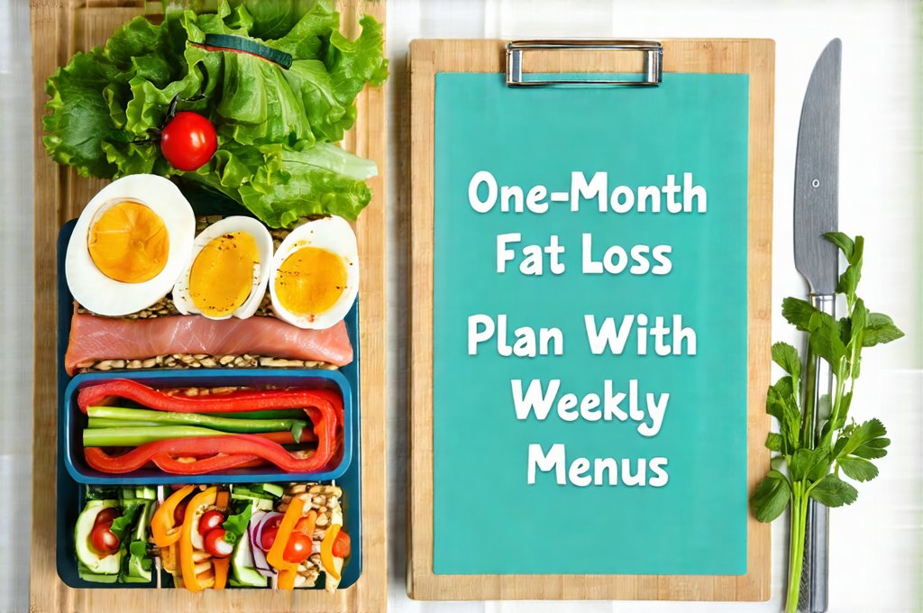 One-Month Fat Loss Plan With Weekly Menus